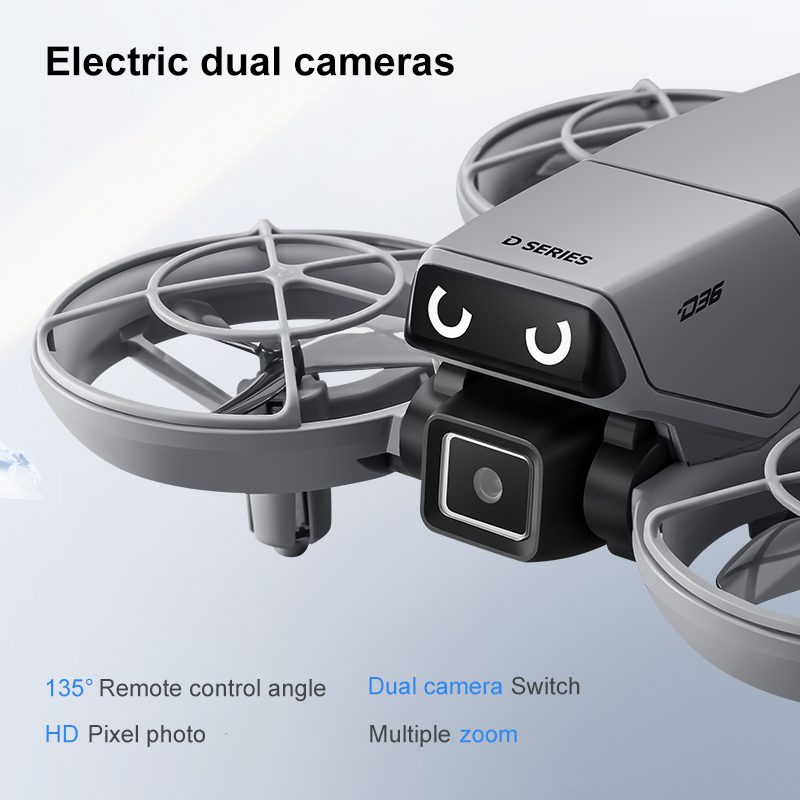 D36 4K Drone, Full Enclosed Sa - Drone Gimbal Mount ulasan dan harga