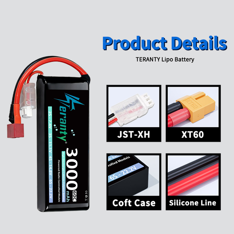 TERANTY 2S 3000mAh Lipo Batter - Drone Gimbal Controller ulasan dan harga