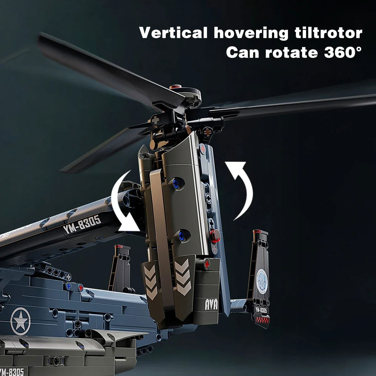 Military V-22 Osprey Tiltrotor - Jjrc Drone X12 ulasan dan harga