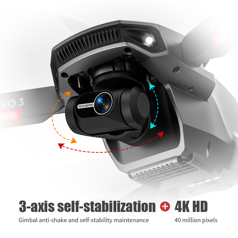 L106 Pro 3 Drone 5G WIFI FPV F - Drone Gimbal 2 Axis ulasan dan harga